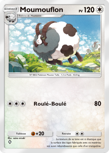 Carte Pokémon TCG Pocket Puissance Génétique Moumouflon