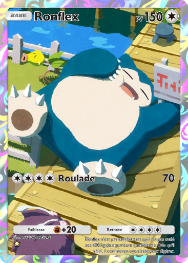 Carte Pokémon TCG Pocket Puissance Génétique Ronflex