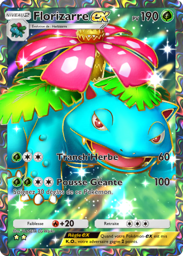 Carte Pokémon TCG Pocket Puissance Génétique Florizarre-ex