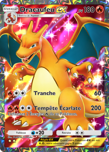 Carte Pokémon TCG Pocket Puissance Génétique Dracaufeu-ex