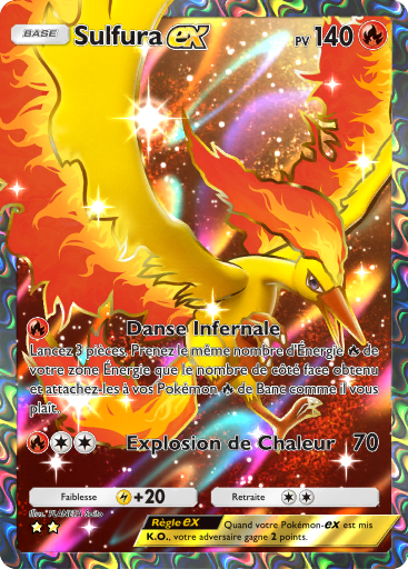Carte Pokémon TCG Pocket Puissance Génétique Sulfura-ex
