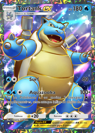 Carte Pokémon TCG Pocket Puissance Génétique Tortank-ex