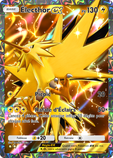 Carte Pokémon TCG Pocket Puissance Génétique Électhor-ex