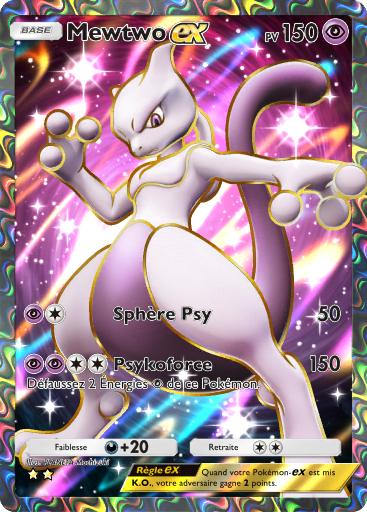 Carte Pokémon TCG Pocket Puissance Génétique Mewtwo ex