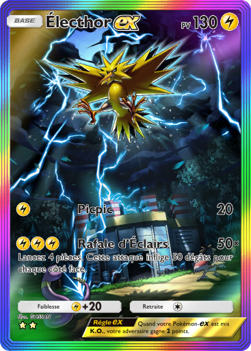 Carte Pokémon TCG Pocket Puissance Génétique Électhor-ex