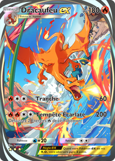 Carte Pokémon TCG Pocket Puissance Génétique Dracaufeu-ex