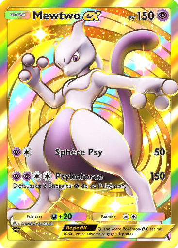 Carte Pokémon TCG Pocket Puissance Génétique Mewtwo-ex