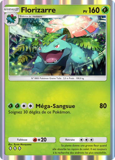 Carte Pokémon TCG Pocket Puissance Génétique Florizarre