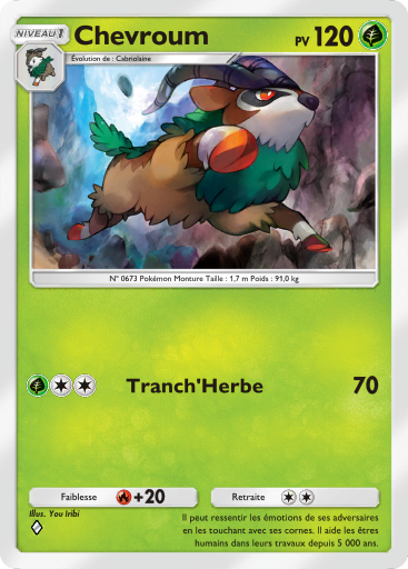 Carte Pokémon TCG Pocket Puissance Génétique Chevroum