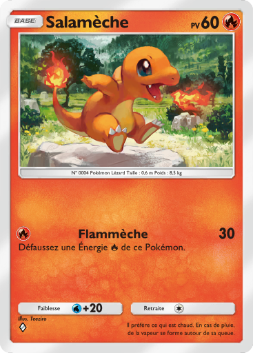 Carte Pokémon TCG Pocket Puissance Génétique Salamèche
