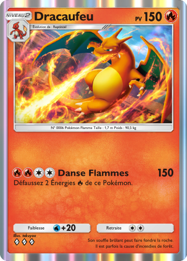 Carte Pokémon TCG Pocket Puissance Génétique Dracaufeu