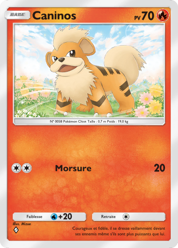 Carte Pokémon TCG Pocket Puissance Génétique Caninos