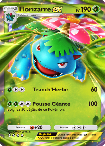 Carte Pokémon TCG Pocket Puissance Génétique Florizarre-ex