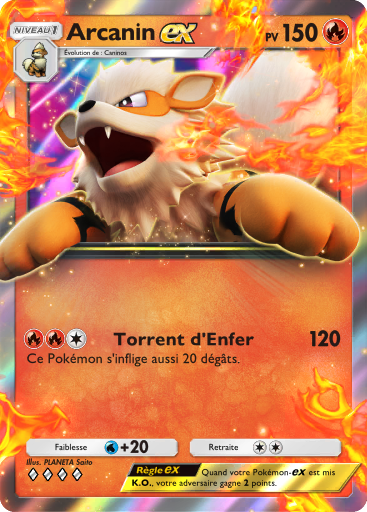Carte Pokémon TCG Pocket Puissance Génétique Arcanin-ex