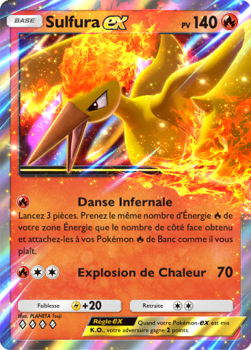 Carte Pokémon TCG Pocket Puissance Génétique Sulfura-ex