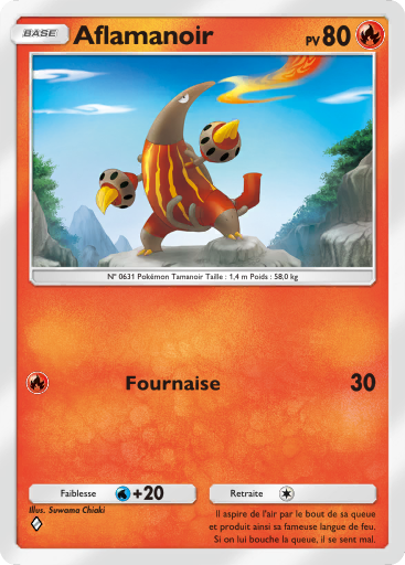 Carte Pokémon TCG Pocket Puissance Génétique Aflamanoir