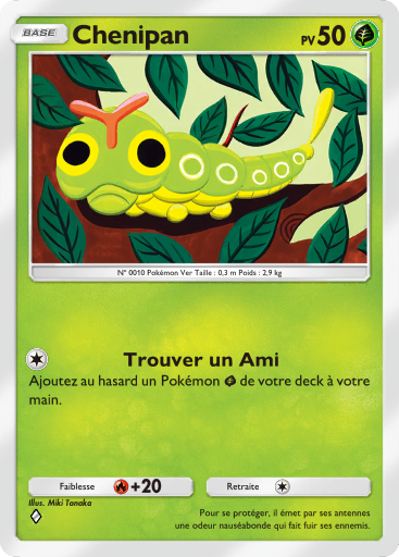 Carte Pokémon TCG Pocket Puissance Génétique Chenipan