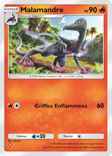 Carte Pokémon TCG Pocket Puissance Génétique Malamandre