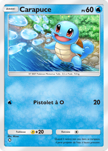 Carte Pokémon TCG Pocket Puissance Génétique Carapuce