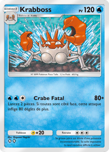 Carte Pokémon TCG Pocket Puissance Génétique Kingler