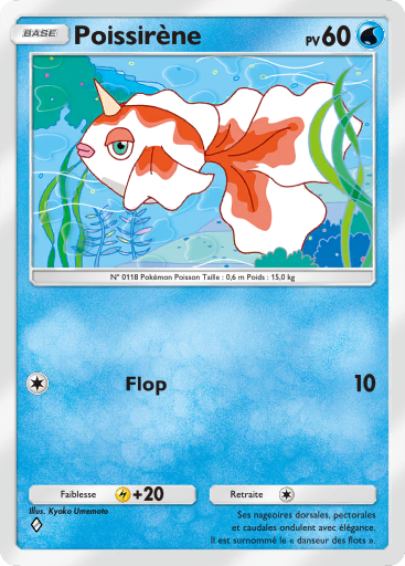 Carte Pokémon TCG Pocket Puissance Génétique Poissirène