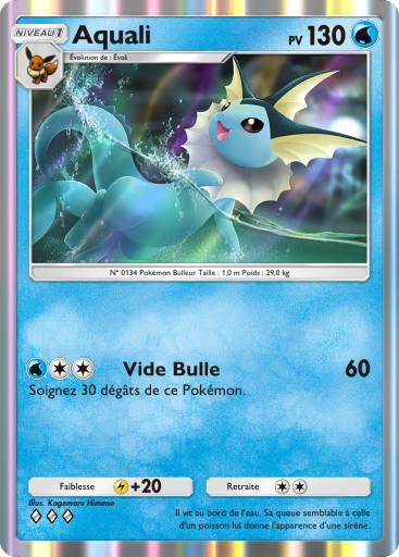 Carte Pokémon TCG Pocket Puissance Génétique Vaporeon