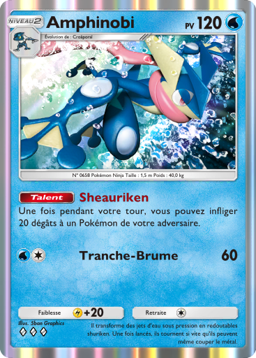 Carte Pokémon TCG Pocket Puissance Génétique Amphinobi