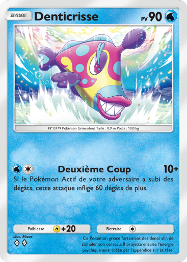 Carte Pokémon TCG Pocket Puissance Génétique Denticrisse