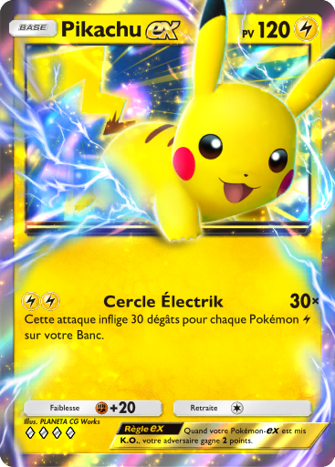 Carte Pokémon TCG Pocket Puissance Génétique Pikachu-ex
