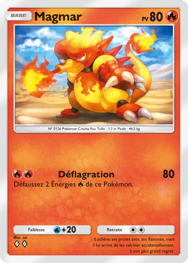 Carte Pokémon TCG Pocket L'Île Fabuleuse Magmar