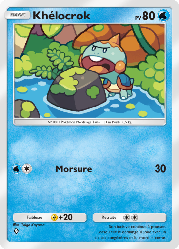 Carte Pokémon TCG Pocket L'Île Fabuleuse Khélocrok