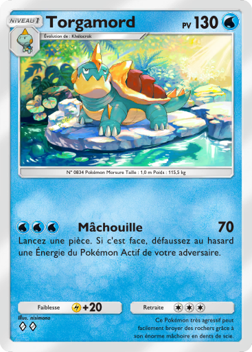 Carte Pokémon TCG Pocket L'Île Fabuleuse Torgamord