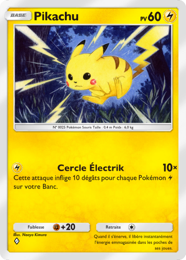 Carte Pokémon TCG Pocket L'Île Fabuleuse Pikachu