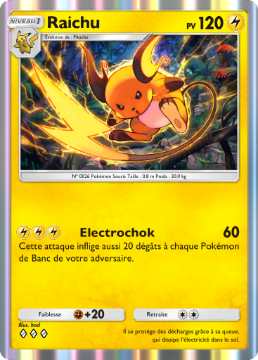 Carte Pokémon TCG Pocket L'Île Fabuleuse Raichu