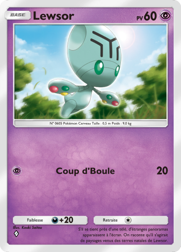 Carte Pokémon TCG Pocket L'Île Fabuleuse Lewsor