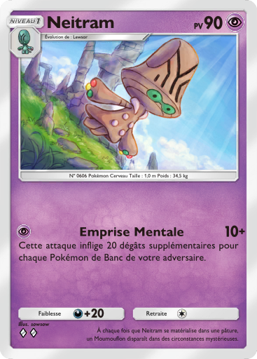 Carte Pokémon TCG Pocket L'Île Fabuleuse Neitram