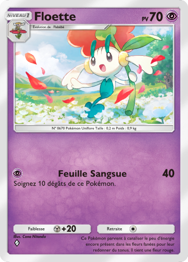 Carte Pokémon TCG Pocket L'Île Fabuleuse Floette