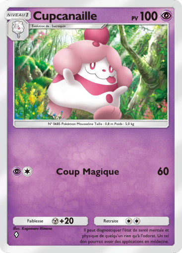 Carte Pokémon TCG Pocket L'Île Fabuleuse Cupcanaille