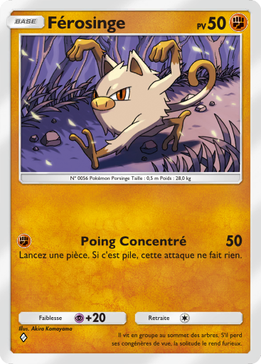 Carte Pokémon TCG Pocket L'Île Fabuleuse Férosinge