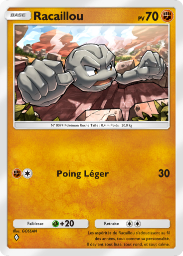 Carte Pokémon TCG Pocket L'Île Fabuleuse Racaillou