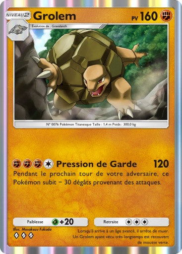 Carte Pokémon TCG Pocket L'Île Fabuleuse Grolem