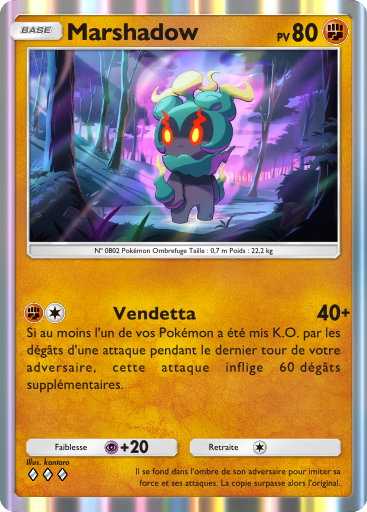 Carte Pokémon TCG Pocket L'Île Fabuleuse Marshadow