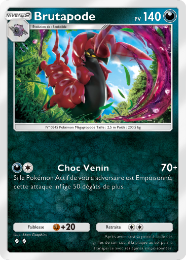 Carte Pokémon TCG Pocket L'Île Fabuleuse Brutapode