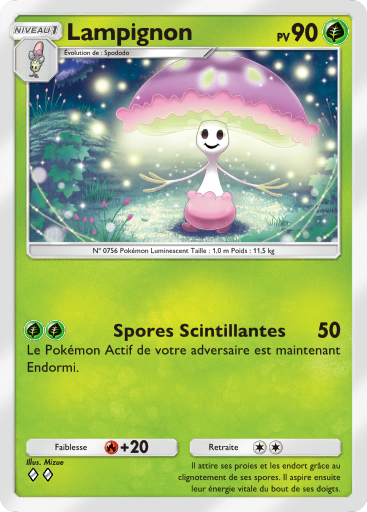 Carte Pokémon TCG Pocket L'Île Fabuleuse Lampignon