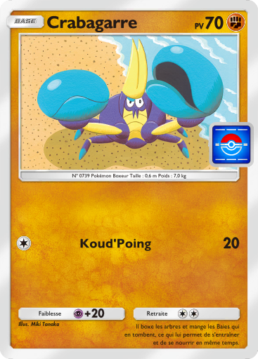 Carte Pokémon TCG Pocket Promo-A Crabagarre