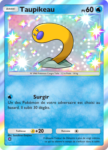 Carte Pokémon TCG Pocket Réjouissances Rayonnantes Taupikeau