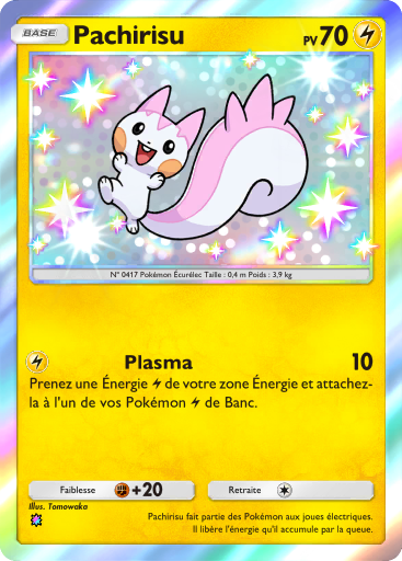 Carte Pokémon TCG Pocket Réjouissances Rayonnantes Pachirisu