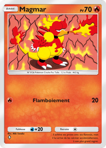Carte Pokémon TCG Pocket Réjouissances Rayonnantes Magmar
