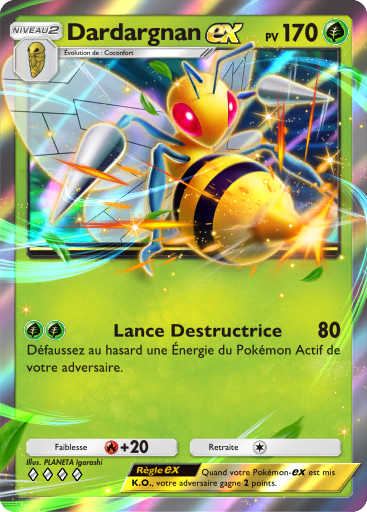 Carte Pokémon TCG Pocket Réjouissances Rayonnantes Dardargnan-ex
