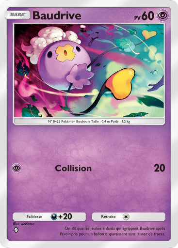 Carte Pokémon TCG Pocket Réjouissances Rayonnantes Baudrive